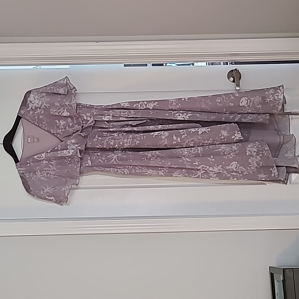 ASOS Maternity Lilac Floral Midi Dress